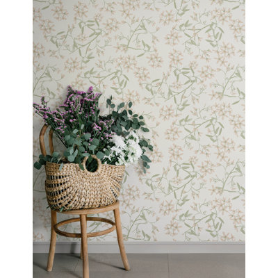Papier peint Paradis Blush Bouquet Toss