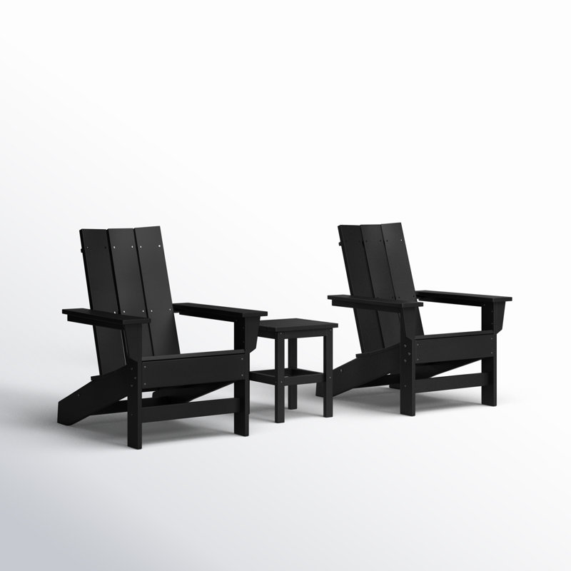 Ratcliff 3 Piece Seating Group, Black