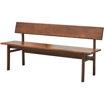 Banc d'extérieur intérieur, banc de jardin et balcon en bois 47,2 pouces, banc de jardin robuste en bois résistant aux intempéries, causeuse pour 2 personnes avec dossier pour l'extérieur