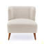 Fauteuil d'appoint Veda Boucle - blanc laiteux