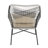 Ashland Modern 2-Person Patio Conversation Set with Ottomans and Table in Cream-317144082