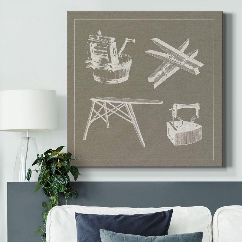 Blanchisserie sur toile tendue avec châssis de qualité supérieure - Prêt à accrocher, H 10 po x l 10 po x P 1 po