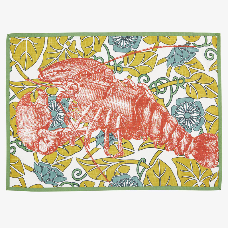 Lobster Bloomsbury Tea Towel