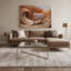 Faune, art mural sur toile brune Addax