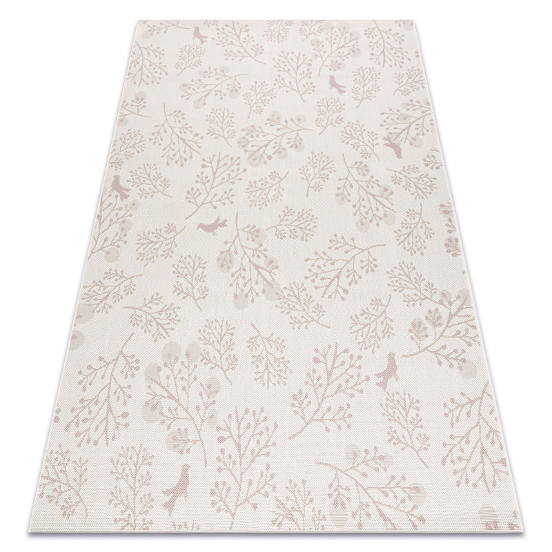 Vanille Floral Indoor / Outdoor Area Rug, Rectangle 140 x 200cm