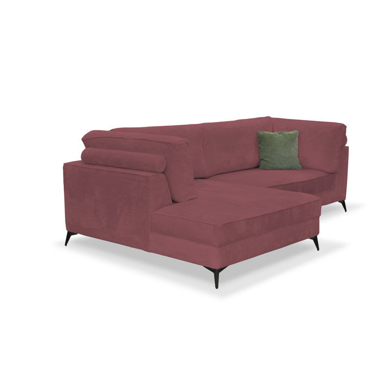 3 Seater Corner Sofa, Left Hand Facing, Red