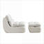 Méridiennes, fauteuil inclinable moderne compressé avec repose-pieds pour petits espaces, salon, chambre à coucher | Velours côtelé | Beige-1246092113