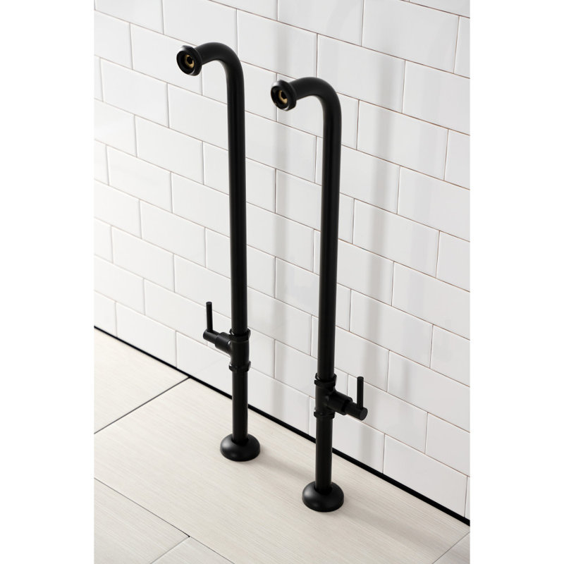 Kingston Brass Concord Freestanding Tub Supply Line, Matte Black
