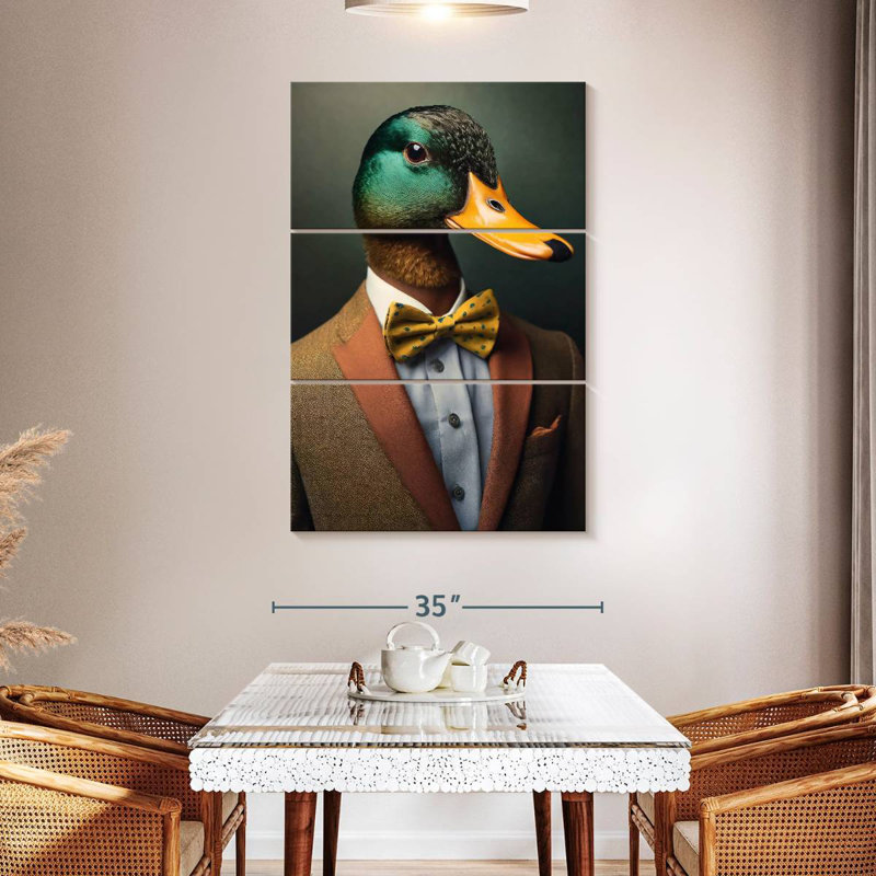 Brampt A Duck Portrait, 50" H x 32" W