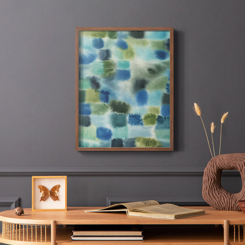 «Earthy Plexus I», reproduction encadrée - bois massif, H 28 po x l 22 po, Brun