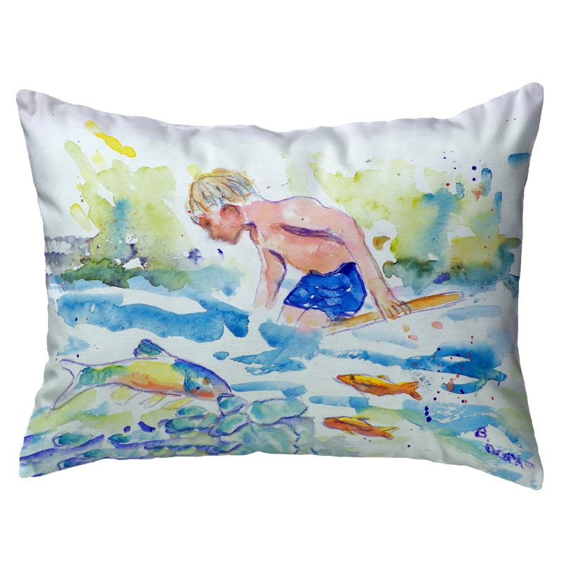  Coussin Boy and Fish