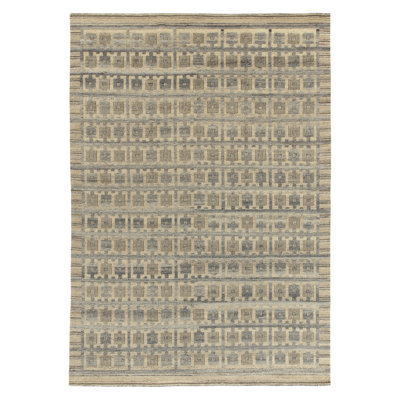 Scandinavian Wool Geometric Area Rug