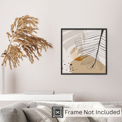 «Botanical Fall Leaves II Bohemian», reproduction d'art non encadrée
