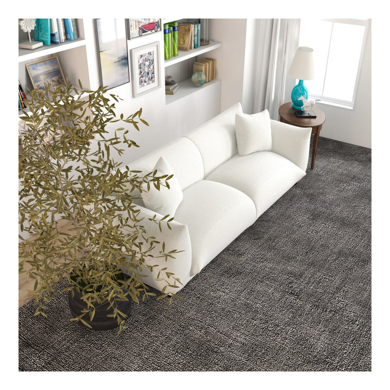 Emma Mid Century Modern Luxury Cream Boucle Sofa