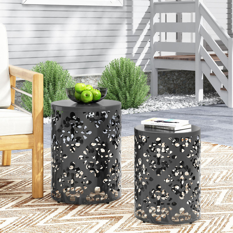 Table d'appoint Faliha, 2, Noir 2