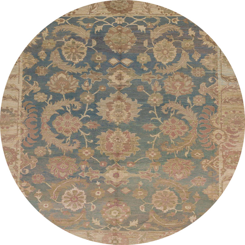Tapis abstrait moderne 1681, Rond 6 pi