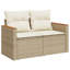 124cm Wide Patio Sofa with Cushions