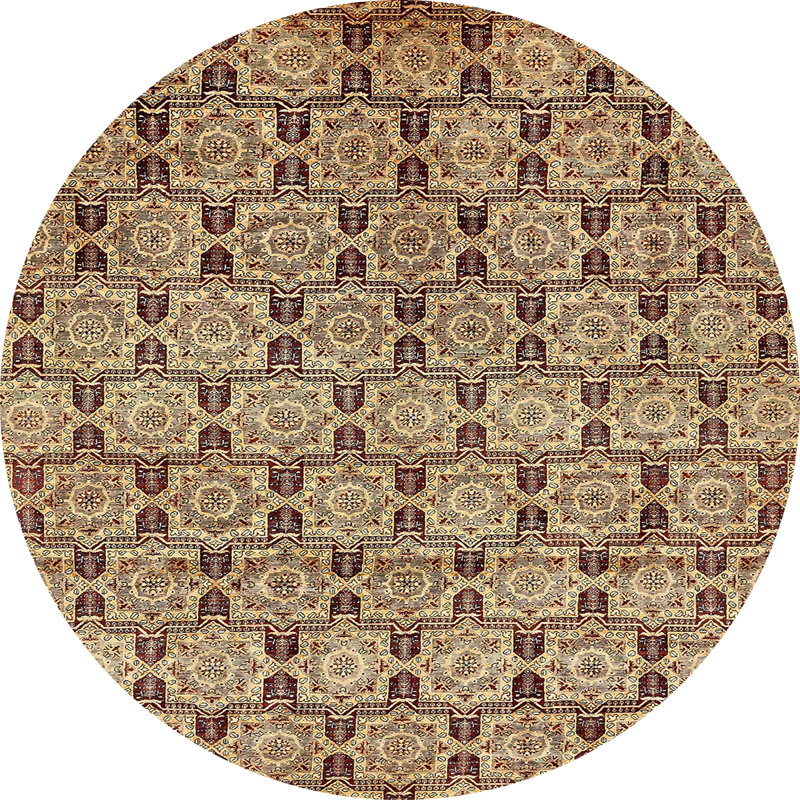 Tapis abstrait moderne 465, Rond 4 pi