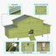 Grand poulailler en bois de 11,12 pi² avec 2 portes en libre parcours, 2 nichoirs et perchoir - cage à poulets pour l'extérieur-311480301