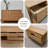 Modern Burlywood Solid Wood Accent Cabinet