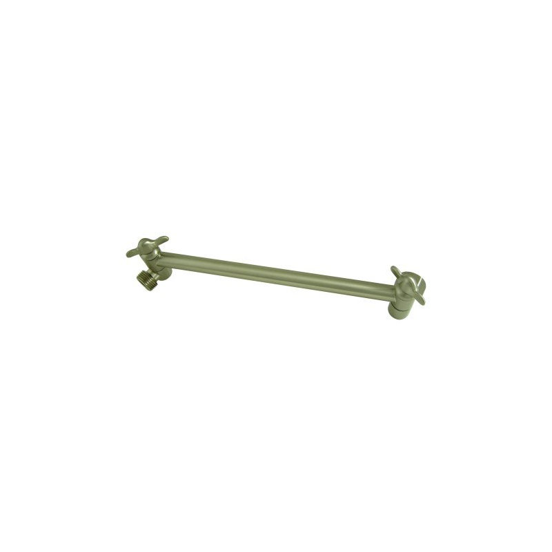 Bostonian 10" Adjustable Shower Arm, Satin Nickel