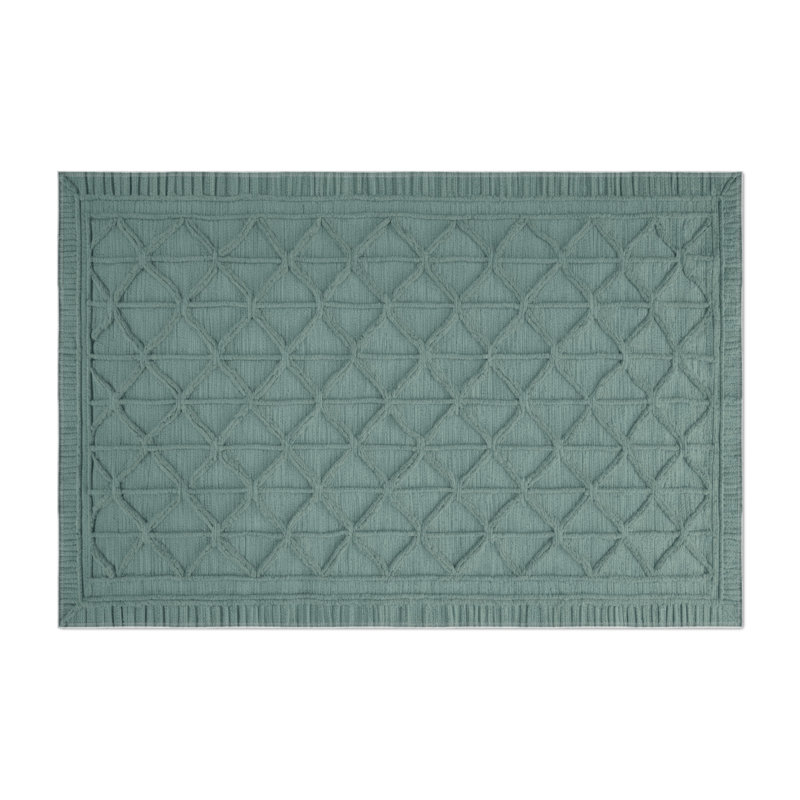 Tapis gris intérieur et extérieur Trellis, Rectangulaire 3 pi x 5 pi