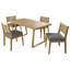 Comfortable Acacia Wood Dining Set Modern Elegance Perfect For Outdoor Spaces