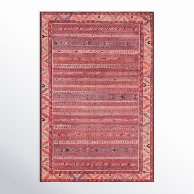 Tapis rouge de style sud-ouest Nuria, Rectangle 2 pi x 3 pi