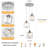  Stacyann 3 - Light Round Chrome Crystal Chandelier with Crystal Lampshade, Dining Room Light Fixture Over Table with Adjustable Height-1386922510