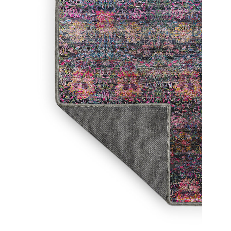 Tapis gris / mauve, Tapis de couloir 2 pi x 5 pi
