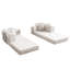 Canapé-lit convertible peu encombrant avec tissu bouclé et conception sans assemblage-1637254092