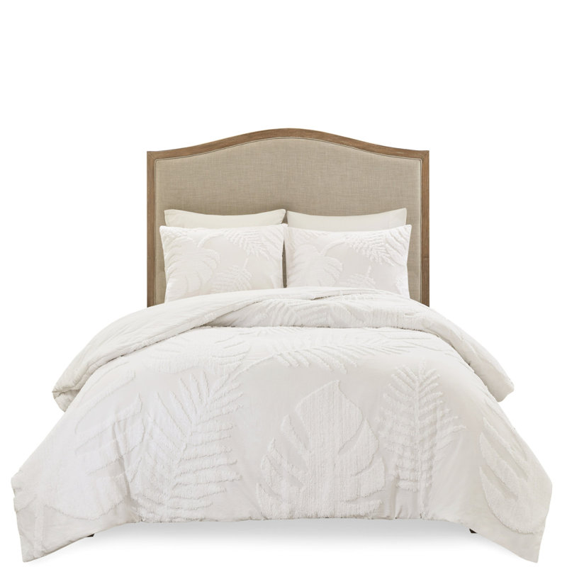 Housse de couette en chenille double / grand avec matériau 3 pièces en coton pour chambre à coucher décontractée,