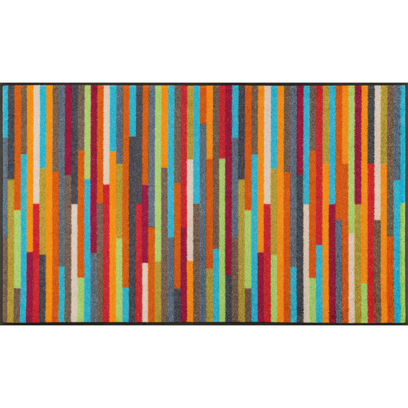 Mikado Non-Slip Doormat, Multicoloured, Rectangle 75 x 190 cm