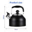 Belfry Kitchen Raelene 2.7L Stainless Steel Whistling Stovetop Tea Kettle