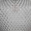 Cree Sculpted Textured Smoky Grey Glass Pendant Ceiling Light - Contemporary Elegant Design