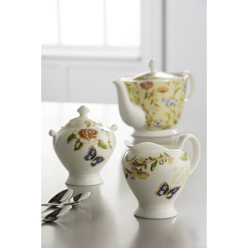 Magana Sugar And Creamer Set with Lid