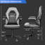 Fauteuil de jeu et de course pivotant réglable en cuir Inbox Zero Racing-1636668382