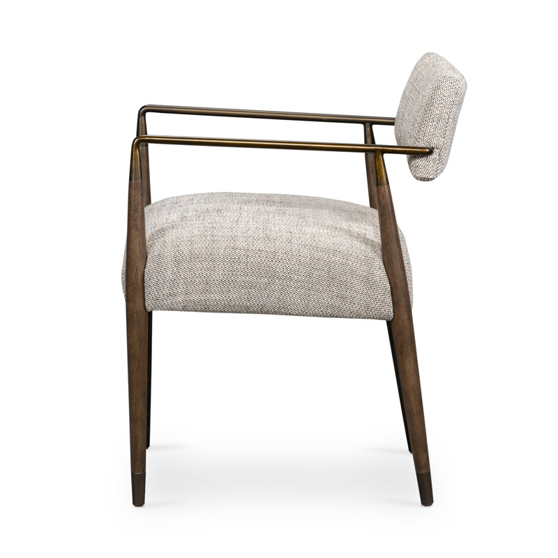 Waldon Dining Armchair-Thames Coal, Thames Coal, Sierra Brown/Aged Bronze