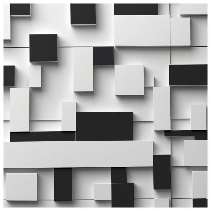 Couvre-lit matelassé noir et blanc toutes tailles, King