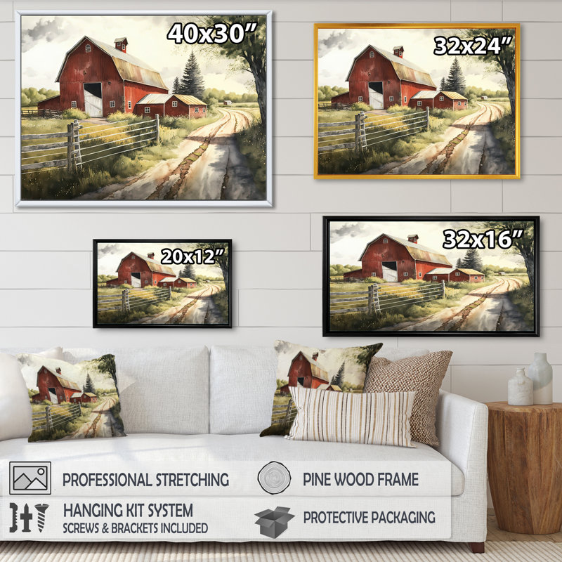 Colorful Beach House I - Art mural moderne sur toile