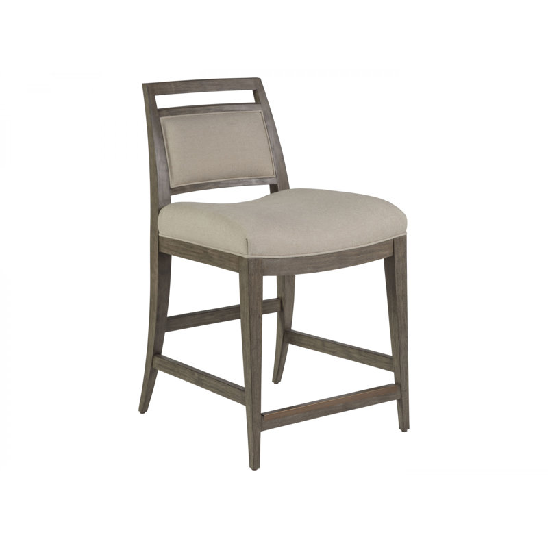 Cohesion Upholstered Stool, Counter Stool (24.5” Seat Height), Grigio