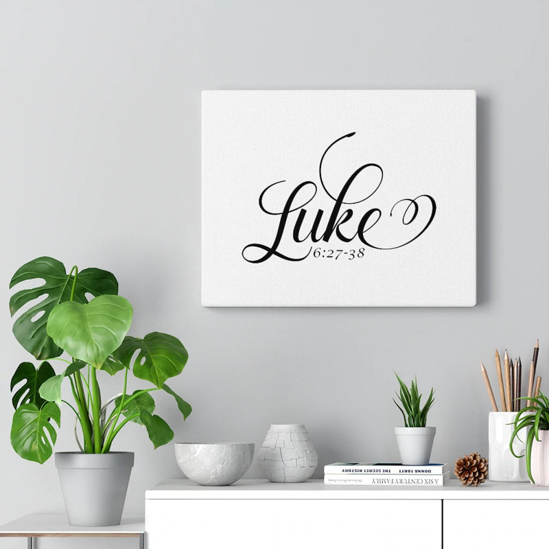 Luke 6:27-38 - Wrapped Canvas Print, 61cm H x 76cm W