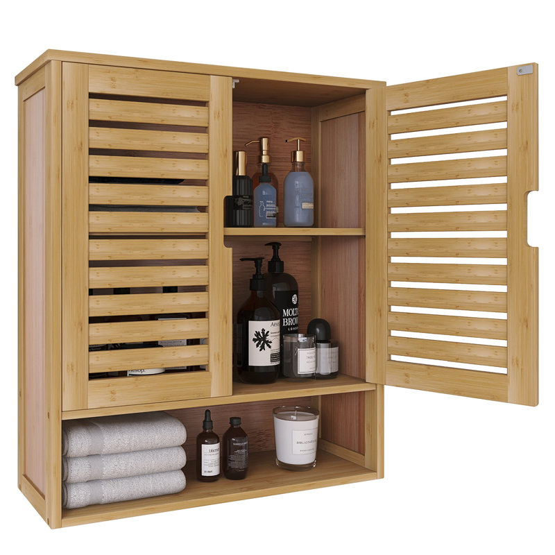 Mecca Wall Bathroom Cabinet, Natural