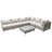K&K 7-Piece Wicker Patio Furniture Set, Outdoor Conversation Set Sectional Sofa with Water Resistant Grey Thick Cushions and Coffee Table for Outdoor Couch, Porch, Backyard - Grey