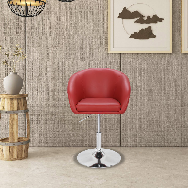 Nisbet Swivel Adjustable Height Stool, Bordeaux