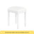 Vanity Desk With Adjustable Angle Mirror, Vintage Vanity Makeup Table And Cushioned Stool Set With Velvet Fabric Lining 5 Drawers,Wooden Dressing Table Set For Bedroom, White-683549276