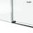 56-61" W x 60" H Frameless Single Sliding Shower Tub Door, 3/8" (10mm) Clear SGCC Tempered Glass with R5 Beveled Edge, Shatter-Resistant Safety Film, Includes Installation Hole Locator, Round Top Rail-122760334
