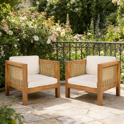 Ensemble de 2 chaises de patio pour l'extérieur