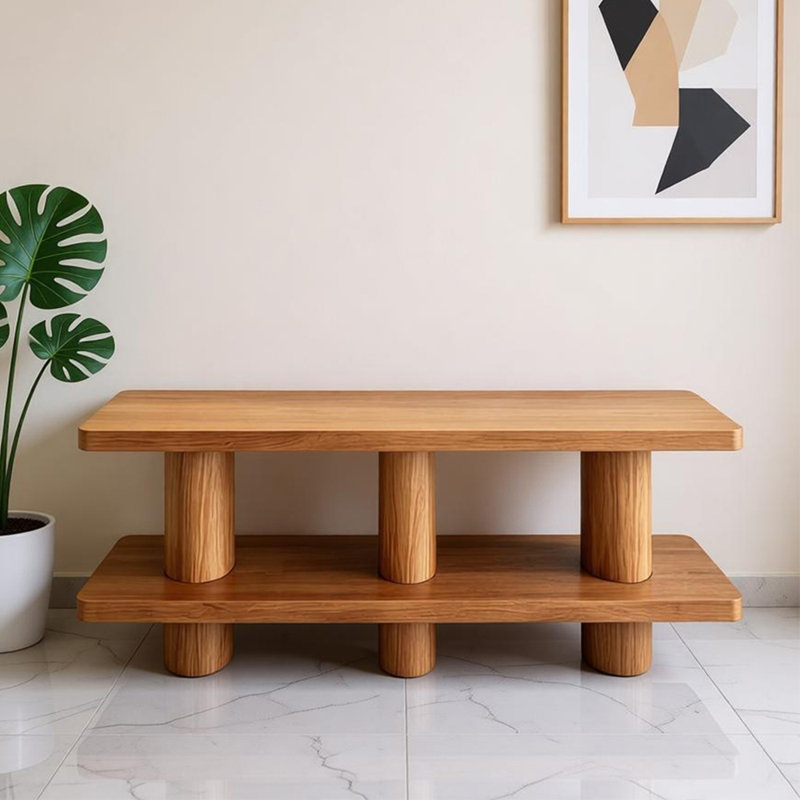 Table d'entrée de style médiéval, H 29,53 po x l 78,74 po x P 13,77 po