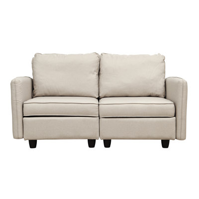 64'' Round Arms Modular Loveseat